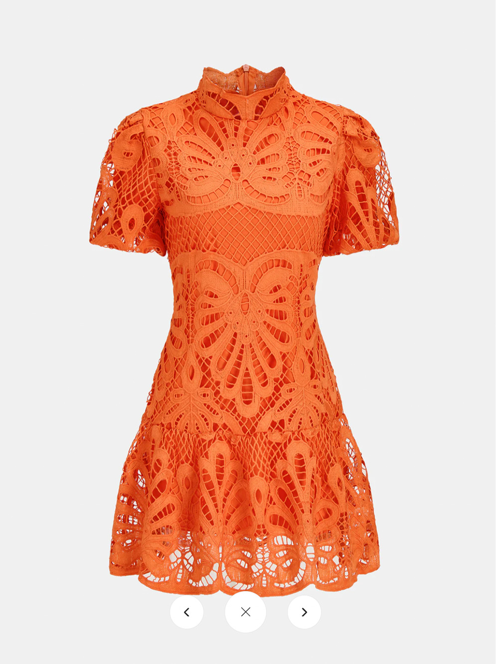High Neck Guipure Lace Dress Sz M